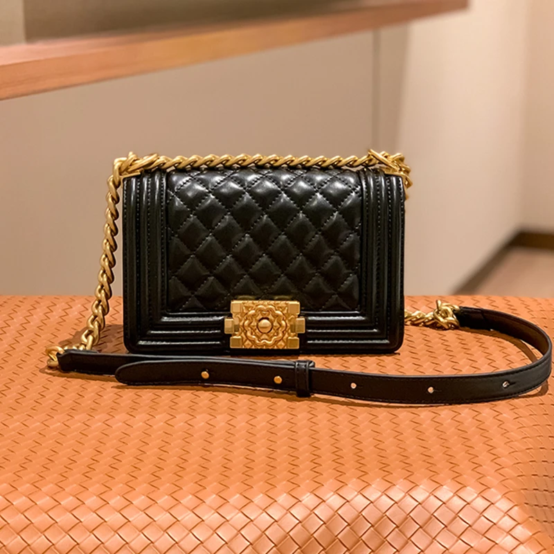 

Classic Lattice Pattern Crossbody Bag for Women 2021 New Fashion Single Shoulder Flap Bags on Chain Sacos De Mujer De Vestir Gg