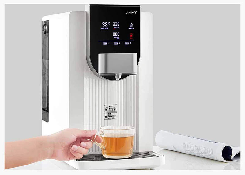 Xiaomi Интеллектуальный очиститель воды обратный осмос большой емкости резервуар для воды несколько фильтрации горячей воды интеллектуальный дисплей