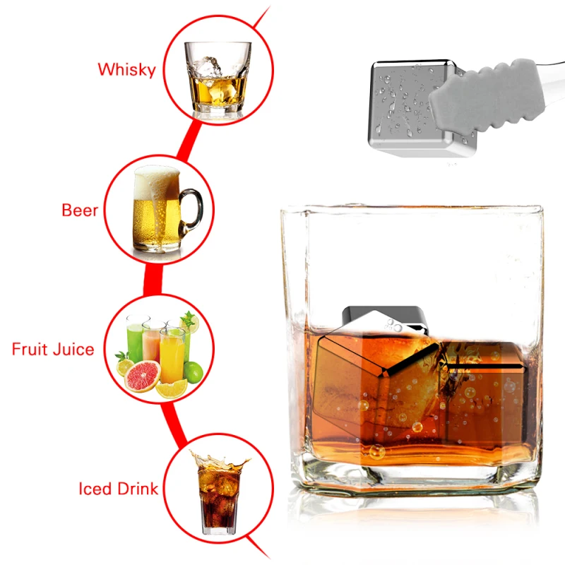 6 Штук Многоразового Использования замороженных камней в кубиках льда из