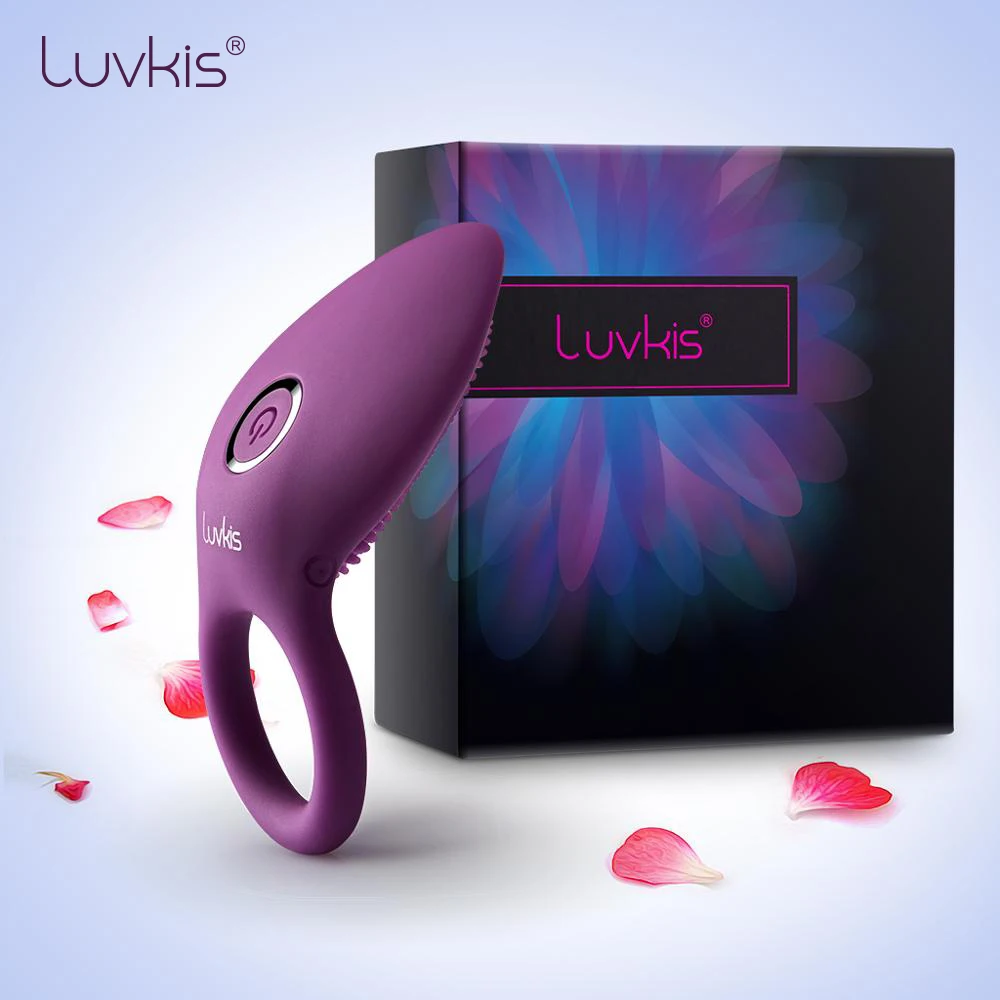 Вибратор для пениса Luvkis Мужской с кольцом Стимуляция клитора задержка эякуляции