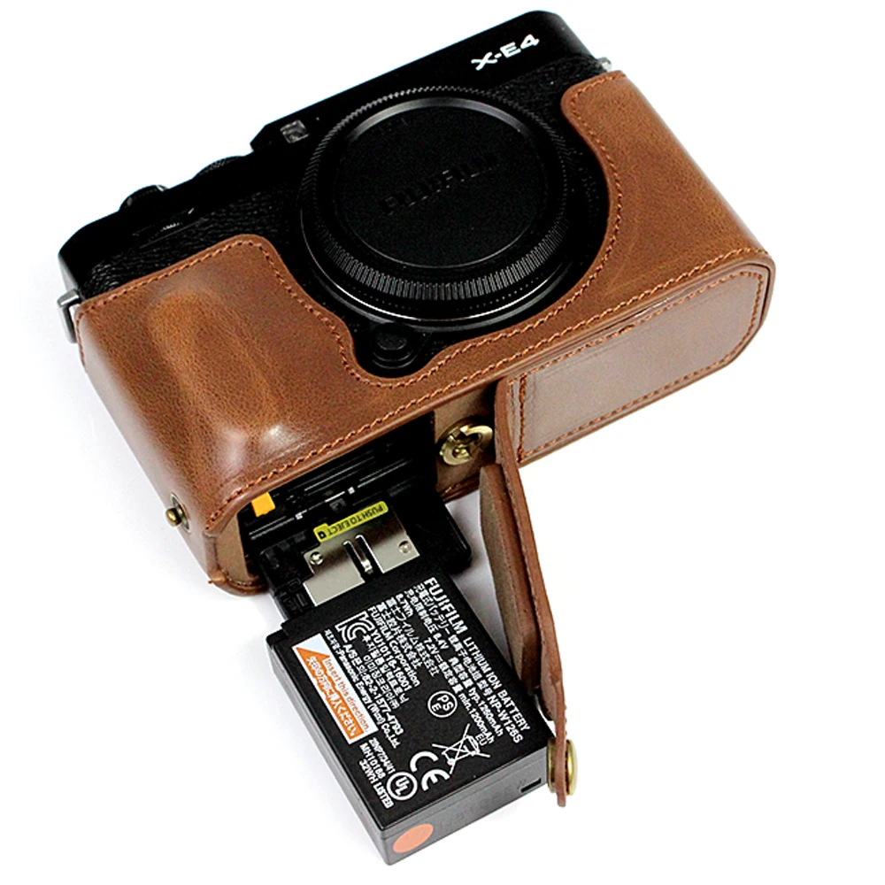 pu leather camera bag micro single fuji xt4 xe4 xs10 xt3 xt2 xt10 xt20 xt30 base leather case hot shoe cover shutter button free global shipping