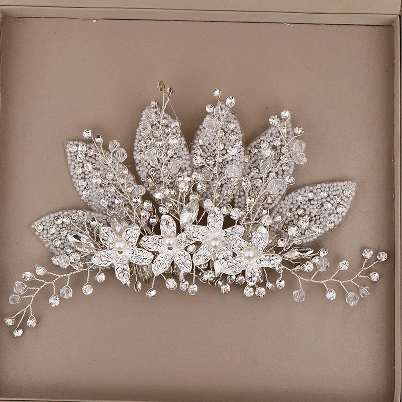 Тиара для волос с искусственным жемчугом украшения кристаллами свадебные