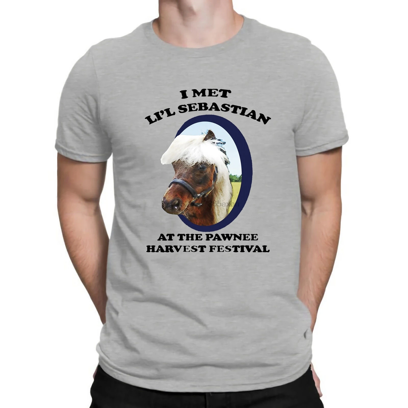 I MET LiL Sebastian-Parks And recreation комедийные сериалы смешная Мужская футболка Назад в