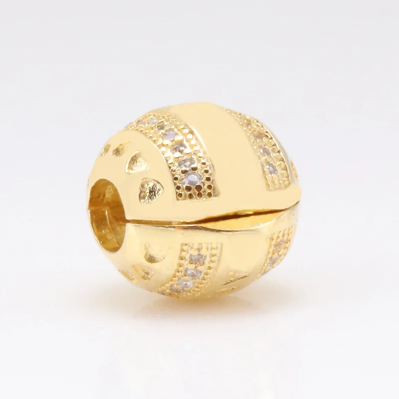 

Hot Authentic S925 Silver Positioning Buckle Love Fixed Beads Clips Fit Original Bracelet