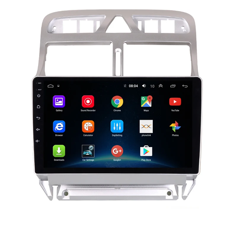 Android 9,1 автомобильный DVD мультимедийный плеер gps навигация для peugeot 307 2004 до 2013 с bluetooth встроенный wifi 2 Гб ram 32 Гб rom