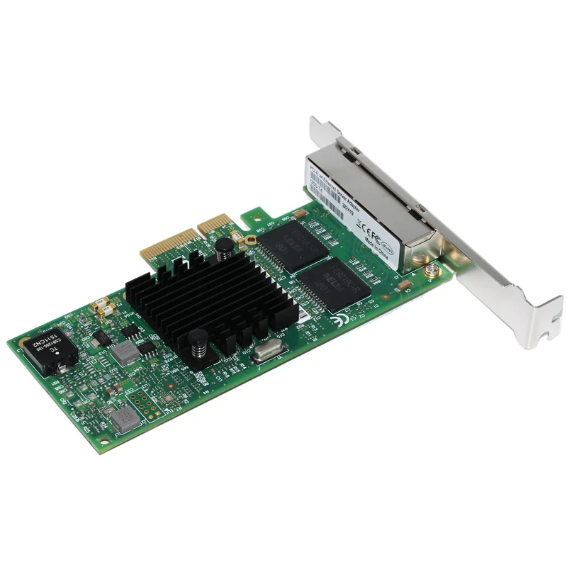 Сетевая карта PCI Express PCIe X4 четыре Gigabit порта RJ45 серверный адаптер NIC I350 T4|Сетевые