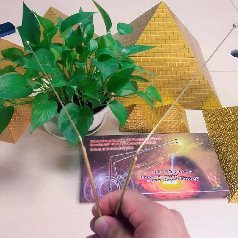 Одна пара твердых медных дюбельных стержней с ручками красиво изготовленные