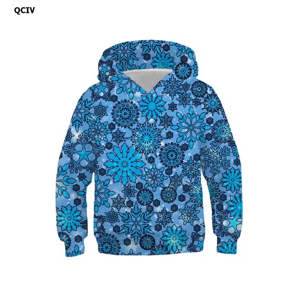 

3d толстовки QCIV, Рождественская Толстовка для детей, Оригинальная Повседневная Толстовка с капюшоном, с 3d принтом в стиле Харадзюку, унисекс,...