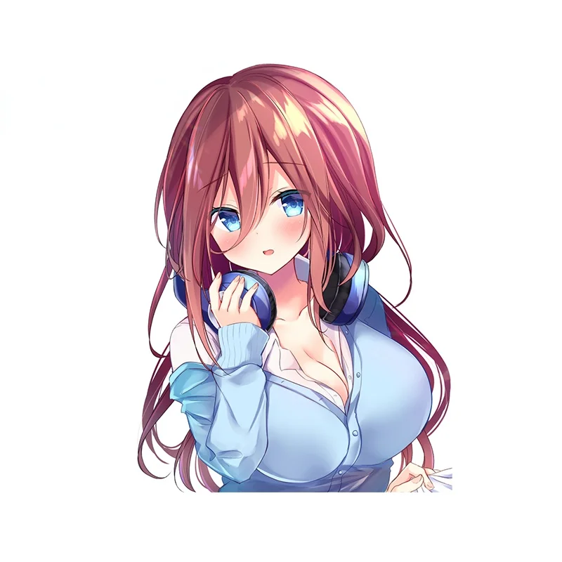 

13*10cm Waterproof Miku Nakano Decal Anime Car Sticker Refrigerator Windshield Creativite Vinyl Wrap KK