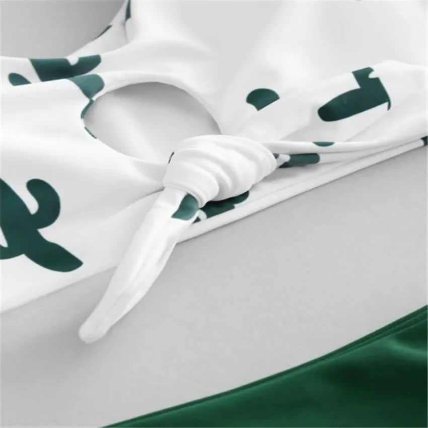 Купальник с принтом кактуса Европейский и американский сексуальный раздельный