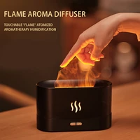 usb flame air humidifier essential oil diffuser aroma ultrasonic mist maker home room aromatherapy humidificador bedroom light