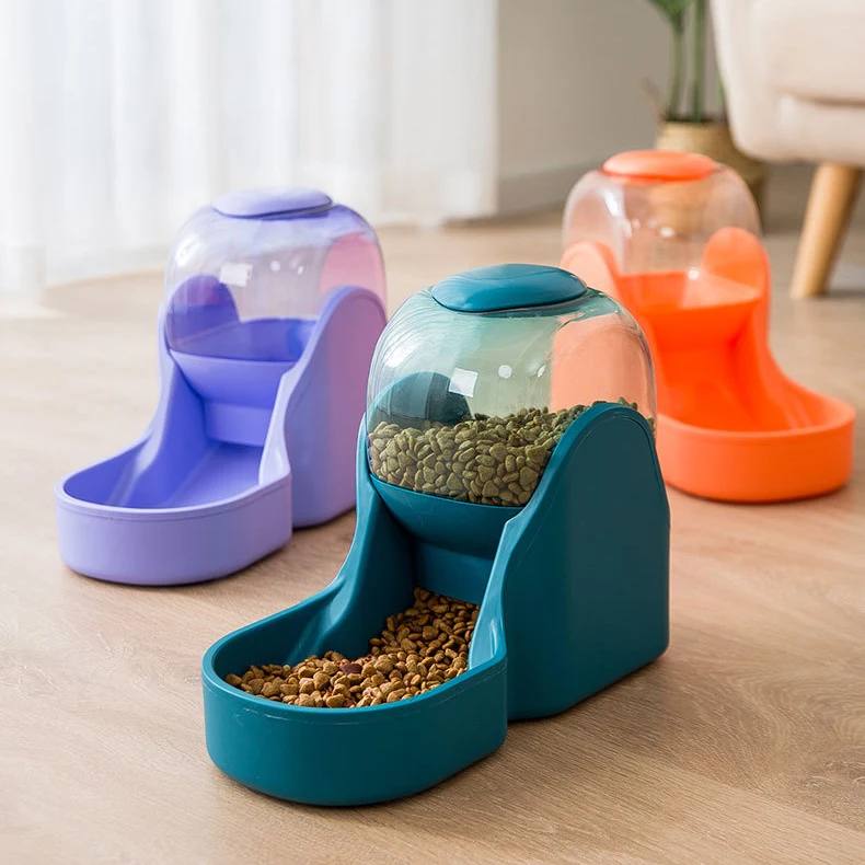 3.8L Gravity Pet Water Dispenser Cat Automatic Feeder Plastic Dog Bottle Food Feeding Bowl for |