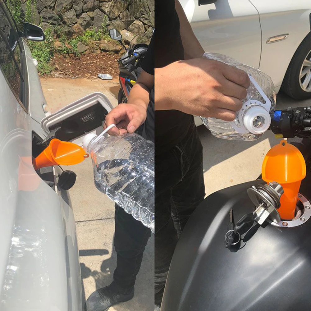 

3pcs/set Slender Home Reusable Fluid Filling Easy Clean Funnel Oil Change Transfer Lubricants Multifunctional Automotive Tool