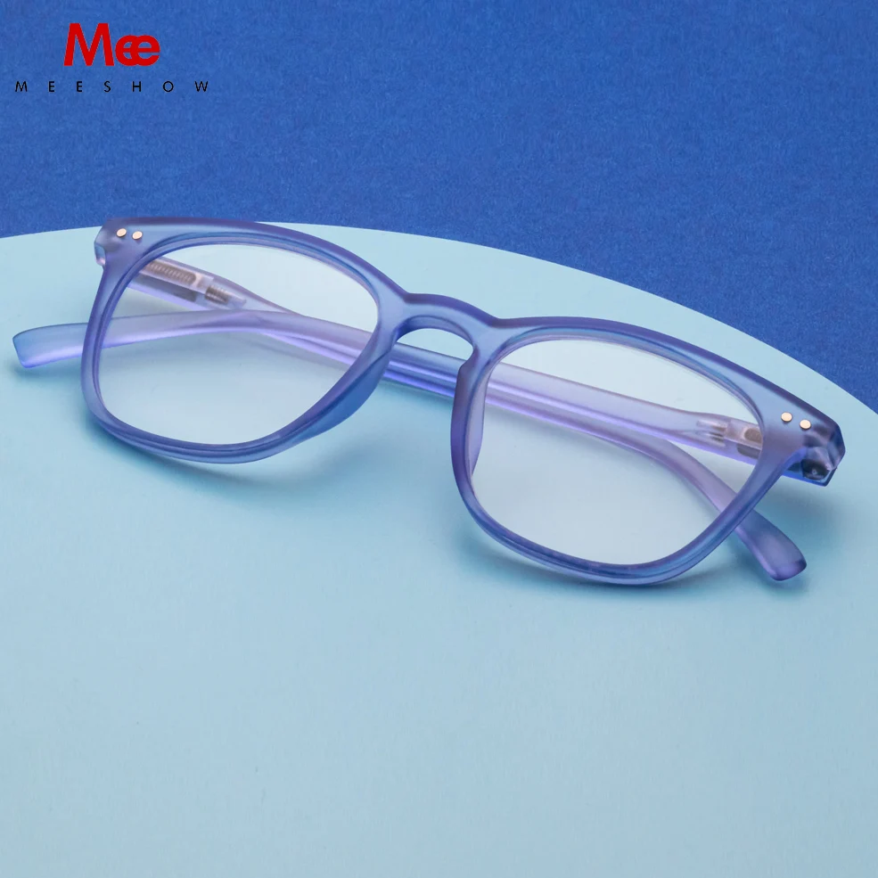 

Meeshow Reading Glasses Men Women Transparent Fashion Eyeglasses Lesebrillen Europe Stylish square glasses with diopter gift box