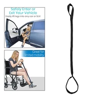 44 inch long leg lifter durable hand strap foot loop mobility aid tool for wheelchair bed car leg lifter strap foot raiser strap