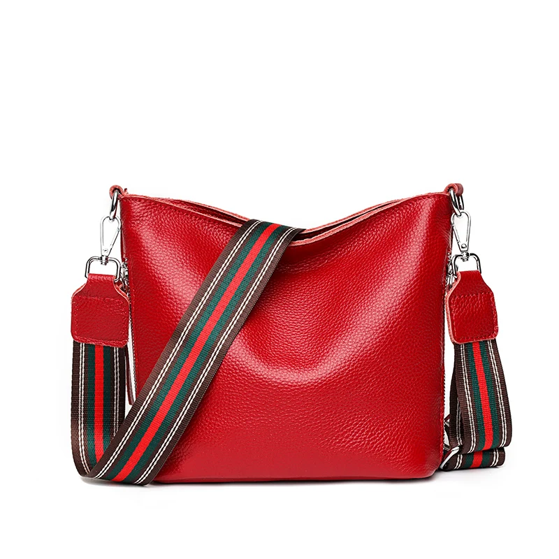 

Fashion Luxury Designer Handbag Large Capacity Lychee Pattern PU Leather Women's Shoulder Crossbody Bucket Bags Bolsa Feminina