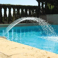 home swimming pool easy install waterfall fountain kit pvc feature water spay pools spa decorations swimming pool accessories