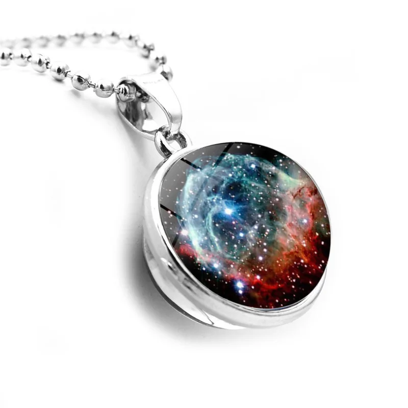 Мужское двухстороннее ожерелье с подвеской в виде стеклянного шара | Украшения и