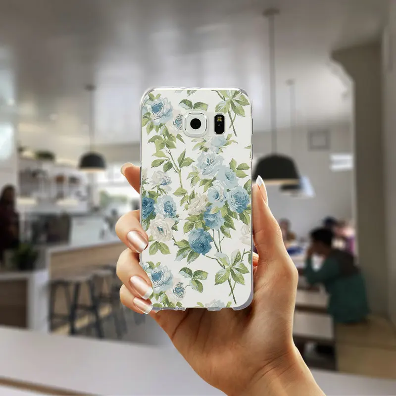 Picture 9 Для Samsung Galaxy A3 A5 A7 A8 A9 плюс большое ядро 2 Prime чехол мягкий, ТПУ чехол красивые Винтаж Роза - Цвет: Picture 9