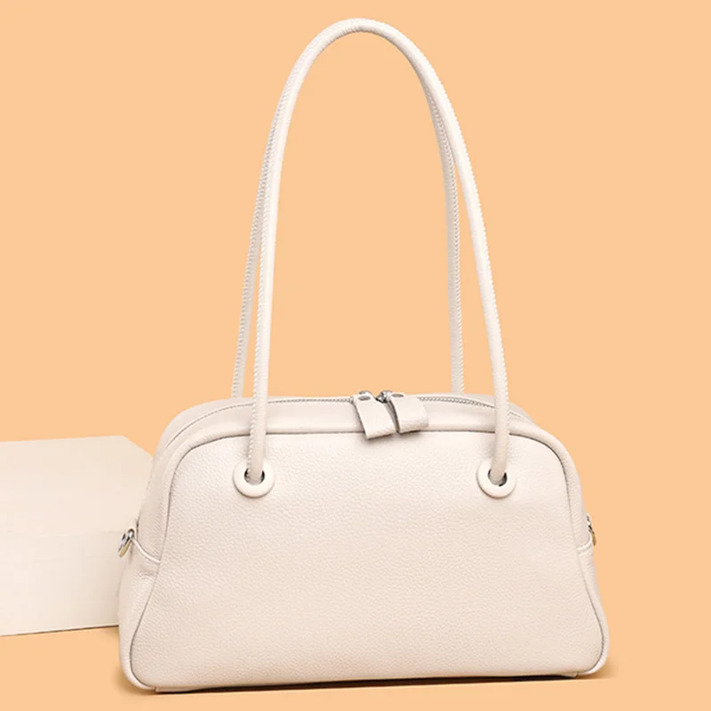 

High Quality Genuine Leather Large Women Tote Sac Women's Bag Brand Cowhide Ladies Shoulder Crossbody Bag Casual Female Handbag