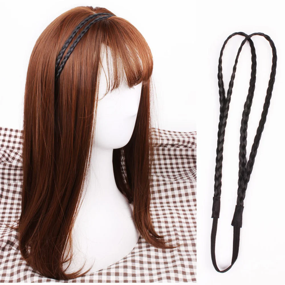 Ободок для волос двухслойный Плетеный 6 шт.|Мужские повязки| |