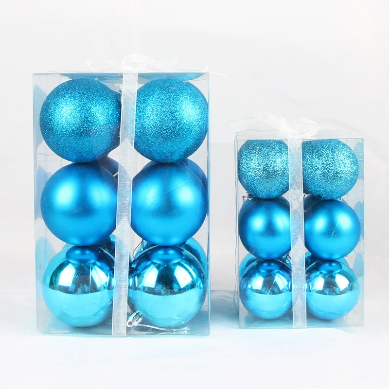 Christmas decorations ceiling ball 8cm red pink frosted light plastic hanging gift box 6cm | Дом и сад