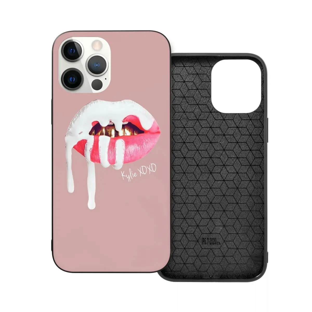 

Kylie Xoxo розовое золото PC СТЕКЛО ТПУ телефон бампер для iPhone 12 11 Xs Xr X Pro Max Mini 7 8 Se2 Plus 6 6S