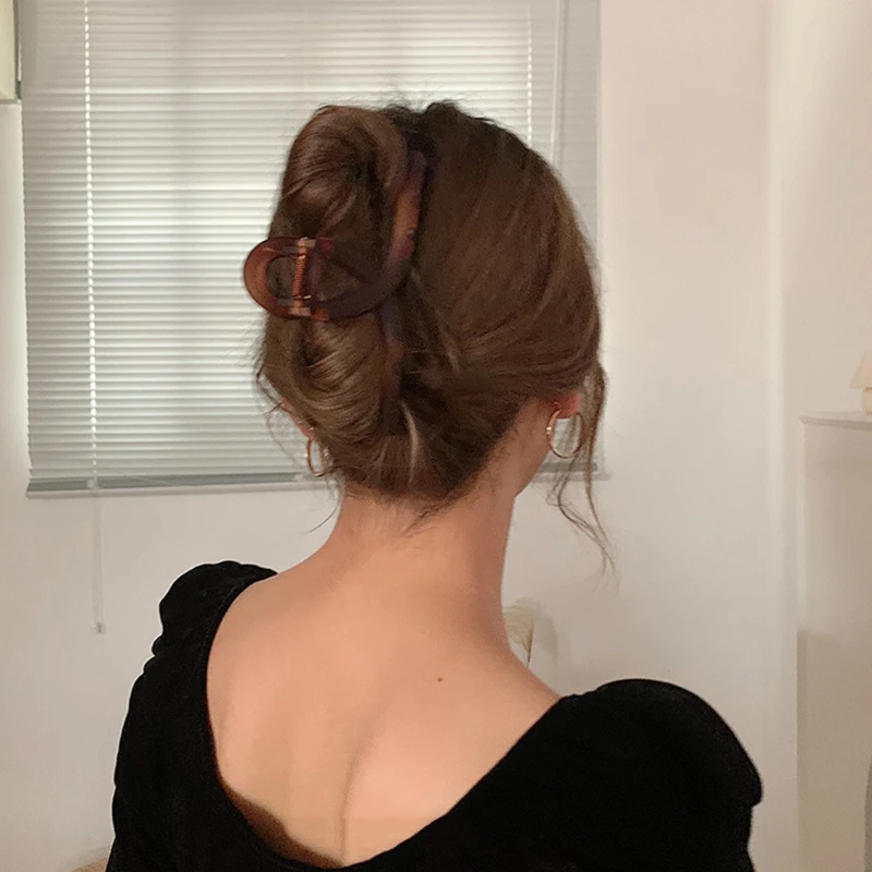 Большие заколки для волос Нескользящие зажимы матовые Симпатичные французские