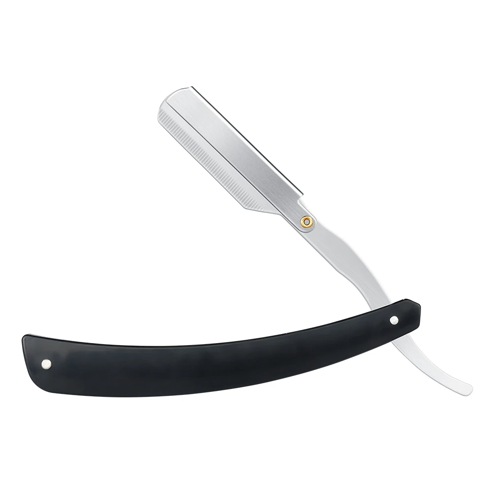 

Manual Shaving Razor Beard Shaver Hair Removal Shaving Tools Black Folding Shaving Knife Stainless Steel Straight Razor Holder