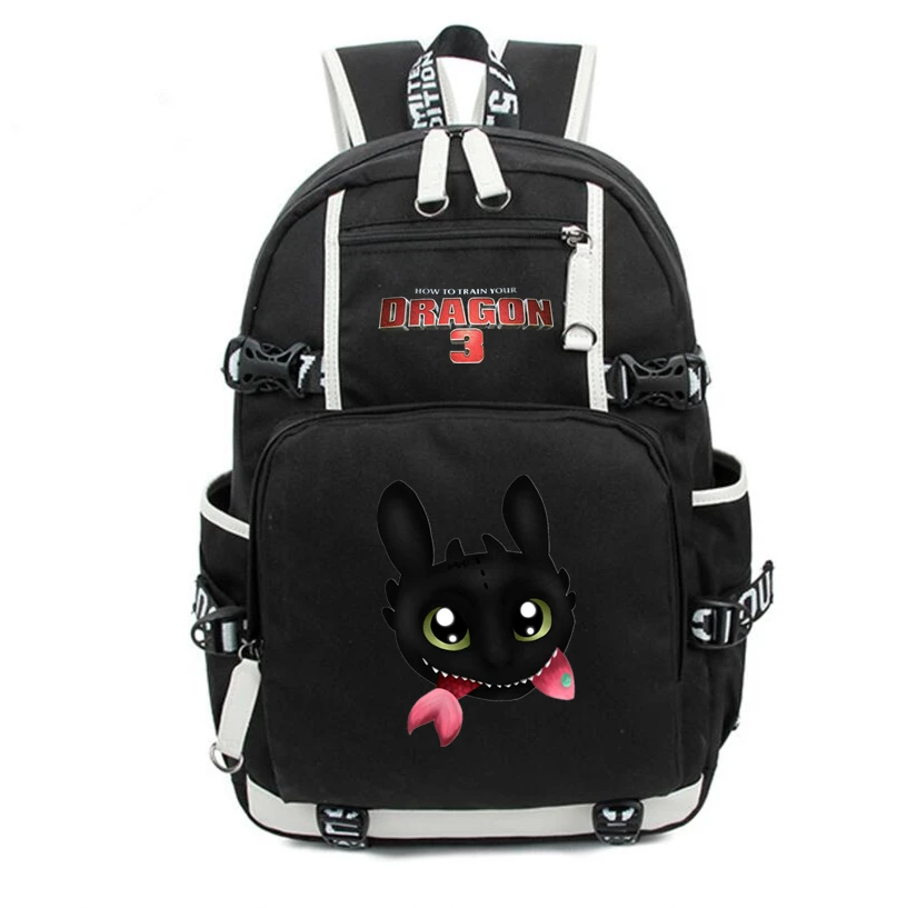 Детский рюкзак Как приручить дракона 3 Light fury Night Fury mochila Дорожная школьная сумка