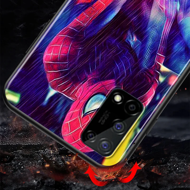 

Marvel Avengers Super Hero Spider-Man For Huawei Honor V9 Play 3E 8S 8C 8X MAX 8A 2020 Prime 8 7S 7A Pro 7C Black Phone Case