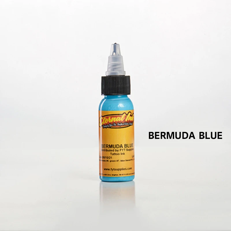 bermuda blue Синий бренд dynamic, краска для татуировок, пигмент, динамические чернила, tinta, тату, чернила, tinta, tatuaje, цвет татуировки, maquillaje, перманентные цвета - Цвет: bermuda blue