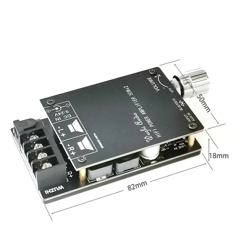 

Bluetooth 5.0 Amplifier Board TPA3116 2X 50W Audio Amplifier Module With LC Technology Filter