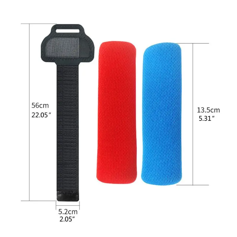 

Leg Fixing Strap Sport Band+Non-Slip Ring-Con Grips protect the controller Adjustable leg strap Fit for Nintend Switch