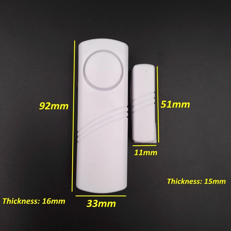 2020 Door Window Sensor Wireless Burglar Alarm with Magnetic Home Safety Longer System Security Device White | Безопасность и