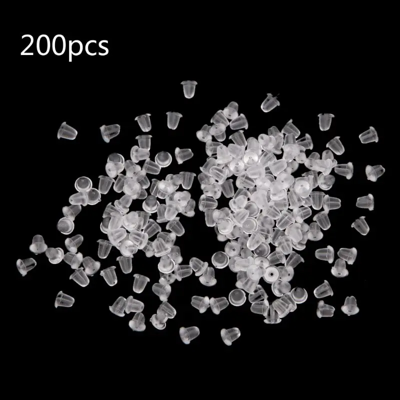 200 шт. задняя мягкая прозрачная панель для ушей | Украшения и аксессуары