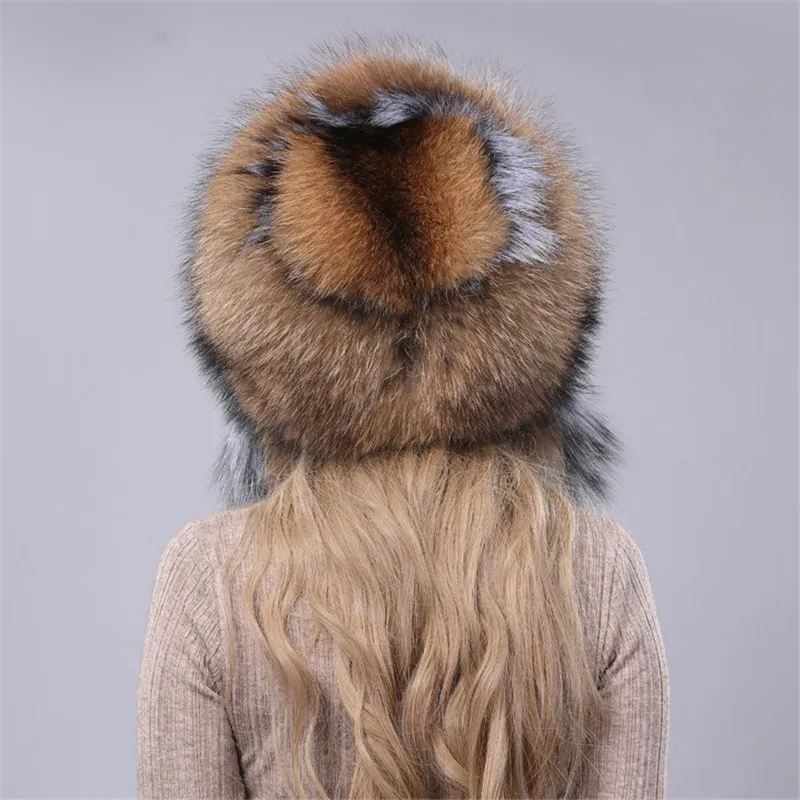 2019 New Hot Fashion Professional Standard Pom-Pom Hat Real Fox Fur Ladies Winter Out Warm Wool Cap. | Аксессуары для одежды