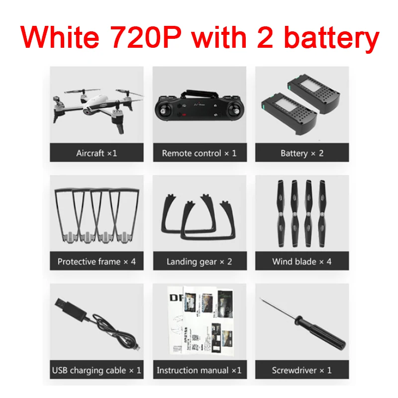 white 720P ba 2 SG106 HD Дрон с двойной камерой 1080 P/4 K WiFi FPV в режиме реального времени воздушная видео широкоугольный оптический поток RC Квадрокоптер вертолет игрушки - Цвет: white 720P ba 2