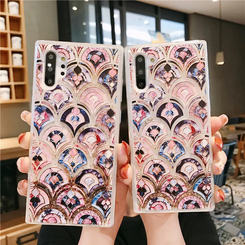 Чехол для samsung galaxy s10 s20 ultra s9 plus s8 Note 8 9 10 pro мобильный телефон с динамической