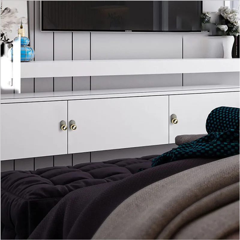 

Modern Minimalist Door Handle Zinc Alloy Solid Golden Black Chrome Cupboard Drawer Dresser Knobs Furniture Hardware Pulls Puller