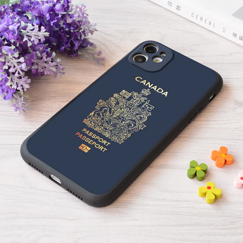

For iPhone Canadian Passport Print Soft Matt Apple Case