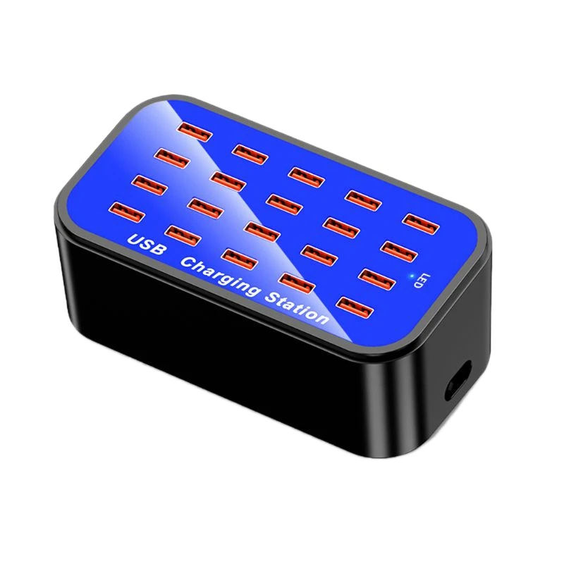 20 многопортовый USB концентратор адаптер настольное настенное зарядное