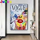 Набор для алмазной вышивки 5d Pop Art Vogue Woman, мозаика для творчества, вышивка крестиком, полное сверление, граффити, подарок, украшение для дома