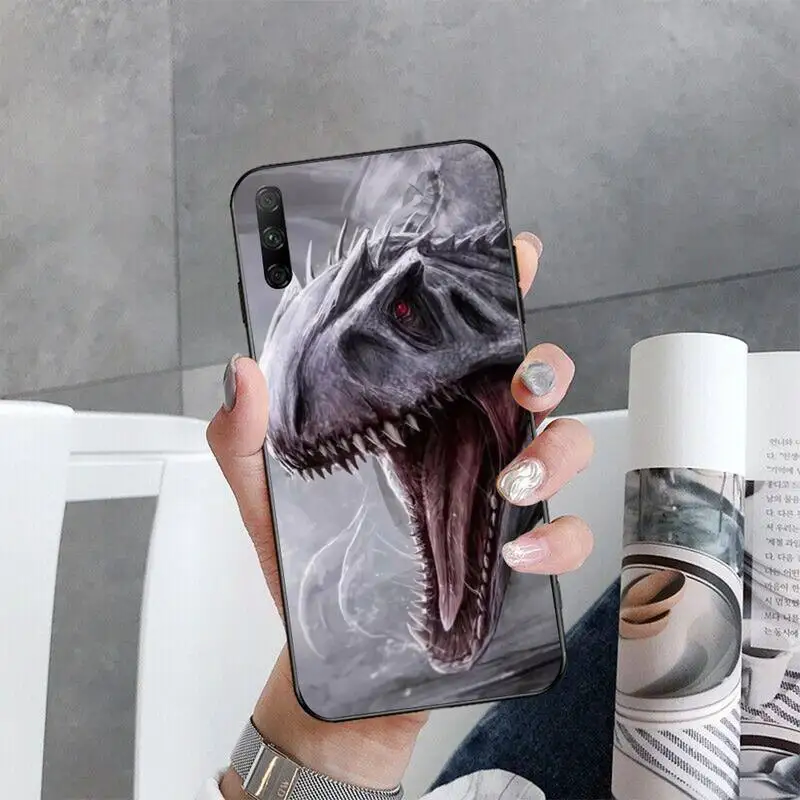Мягкий чехол HPCHCJHM для телефона Huawei Honor 30 20 10 9 8 8x 8c v30 Lite view pro с динозавром из парка
