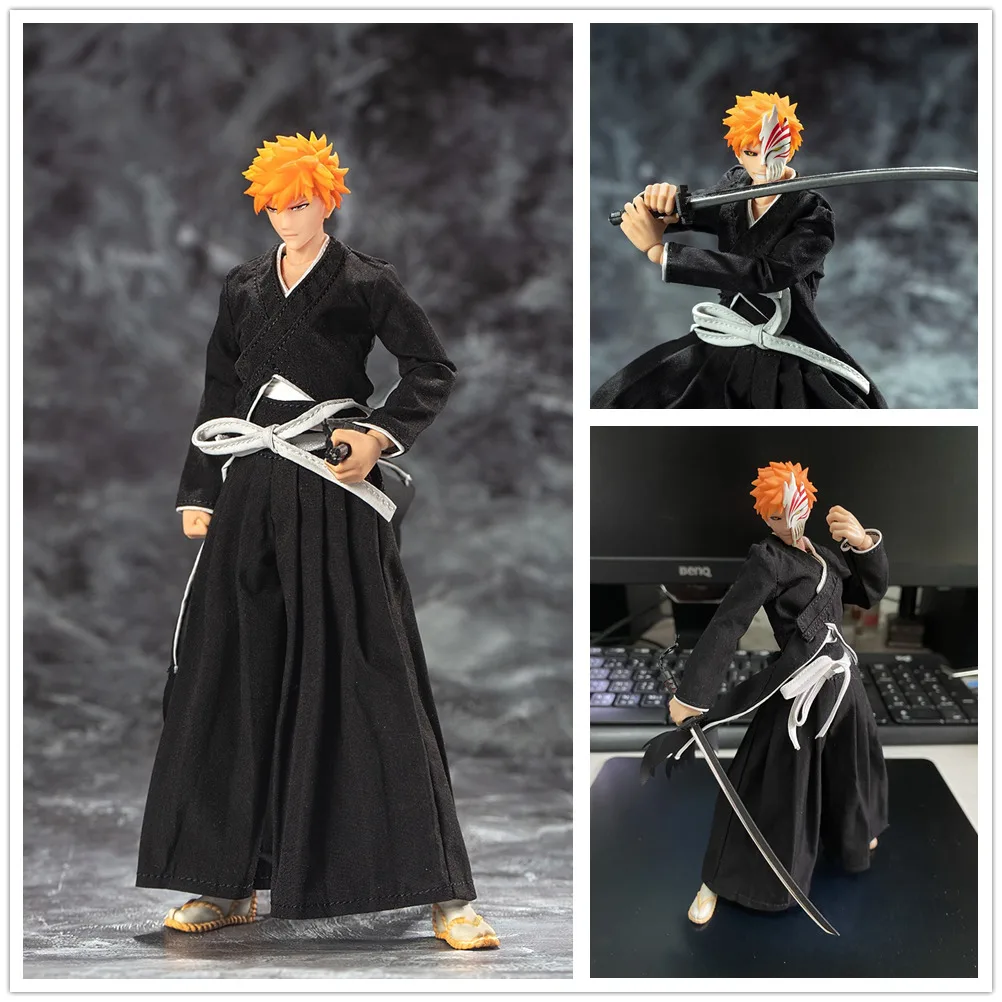 

Dasin GT model 6 inch action figure anime Bleach black ban kai Kurosaki ichigo ND065