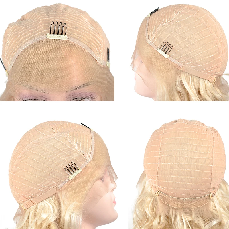 Парики из искусственных волос без шапочки основы короткий волнистые парик