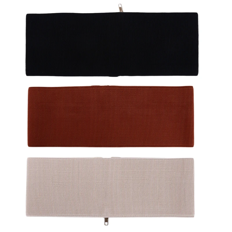 

Women Elastic Waist Belt Dress Belt Accessories Stretch Wide Zipper Corset Cummerbund Waistband Dress Adornment For Women Strap