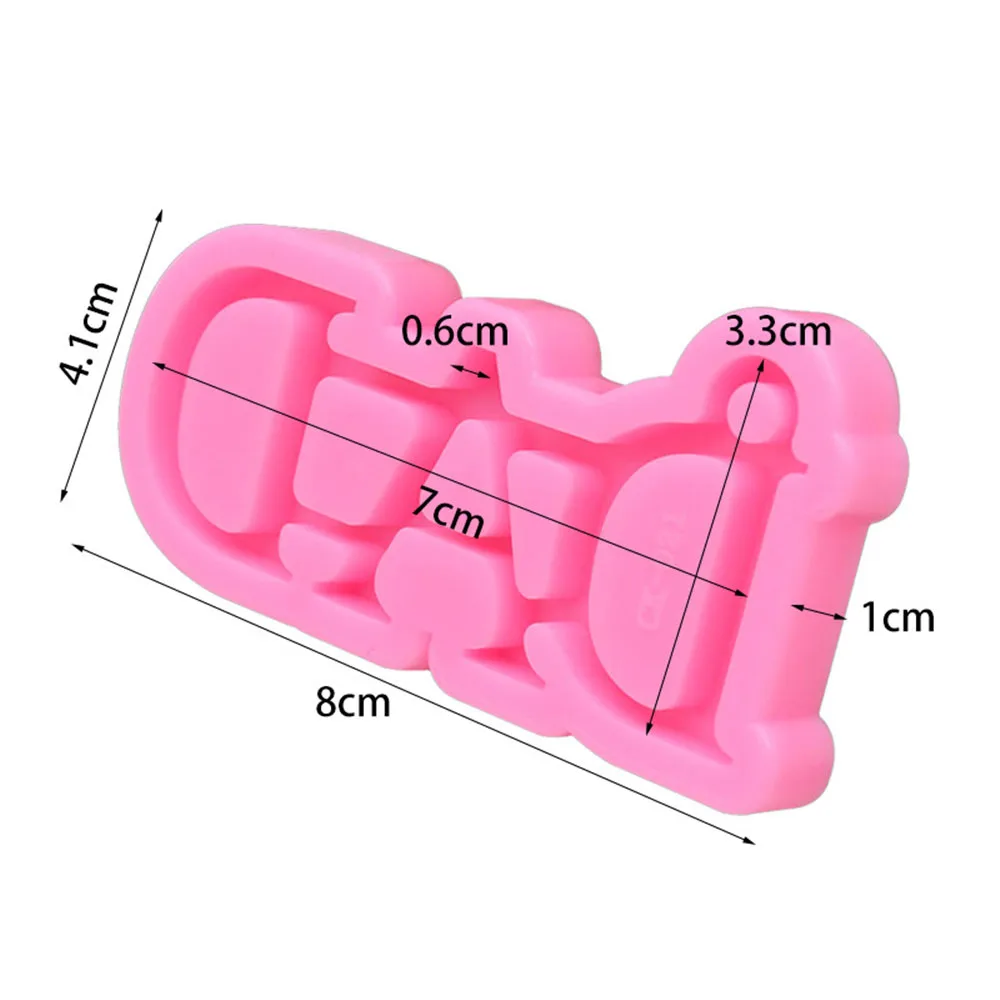 

Mom Letters Keychain Mold Epoxy Resin Silicone Mould Craft Diy Necklace Charms Making Jewelry Pendant Clay Moulds
