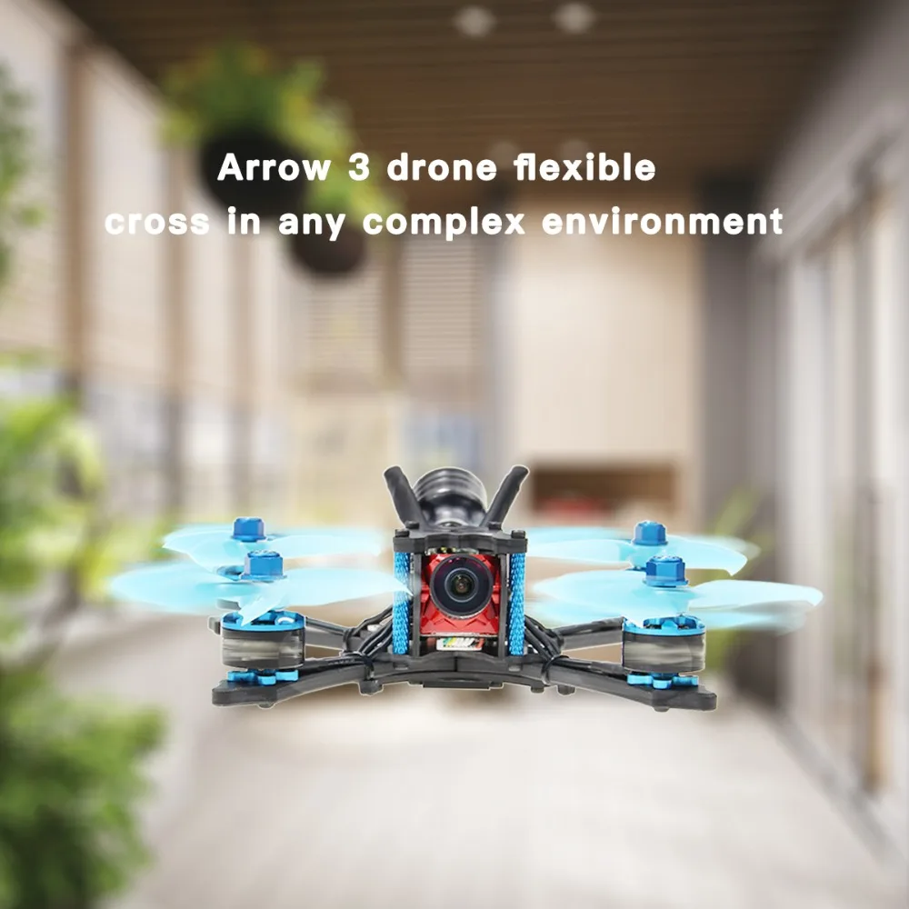 HGLRC Arrow3 152 мм 3 дюйма F4 OSD 4S/6S Мини FPV самолет PNP BNF с 45A ESC Caddx Ratel 1200TVL камера RC Квадрокоптер Дрон