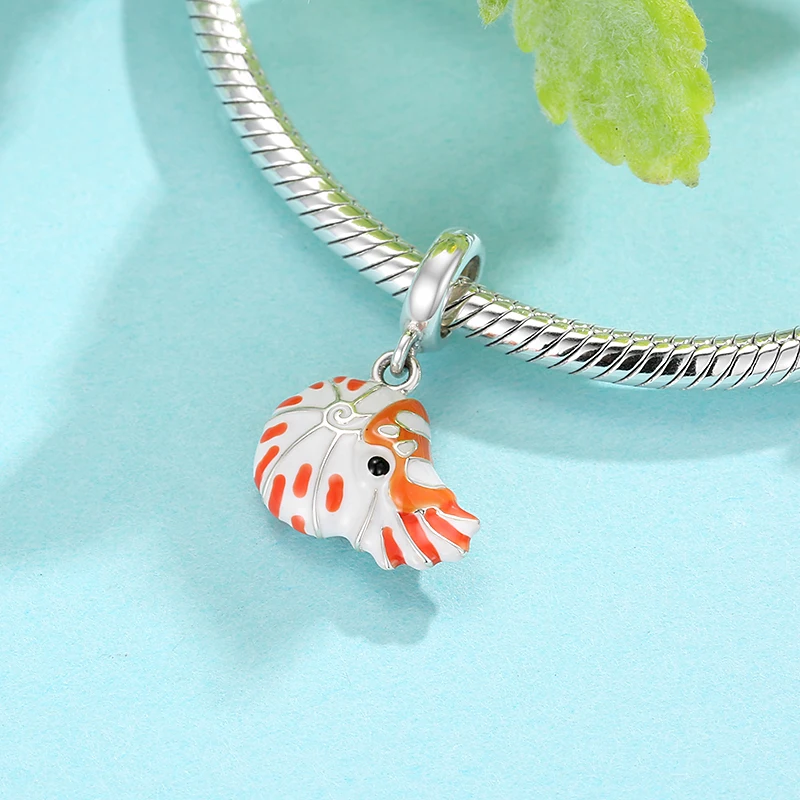 

925 Sterling Silver Little Sheep and Crayfish Cute Animal Pendant Dangle Charms Fine Beads DIY Fit Original Bracelet Jewelry